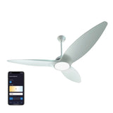 Atomi Smart Slique 60" Wi-Fi Outdoor Ceiling Fan with RGB Color-Changing LED Light