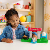 Fisher-Price Little People Horse Stable &amp; Goat Yard Playset with 2 Vehicles & 16 Pieces