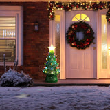 40" Mr. Christmas LED Blow Mold Nostalgic Christmas Tree with 43 Lights and Ground Stakes
