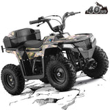 HOVER HEART XW-A19 40cc 4-Stroke Gas Youth ATV with 2-Speed Control, Disc Brakes