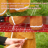42" 3D Gingerbread Girl Outdoor Christmas Decoration with LED Lights