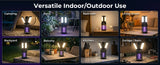 KingCamp 2-in-1 Rechargeable Camping Lantern with Bug Zapper, 2-Pack – 400 Lumen LED Lantern