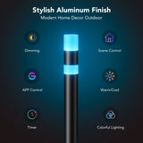 Govee Wired Electric Outdoor Path Lights H7055 – 4 Pack RGBICWW Smart Landscape Lighting