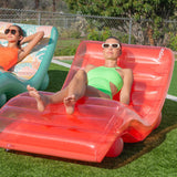 Funsicle FunChaiser Lounge 5.6 ft Inflatable Floating Lounger - Dry-Float Pool Chair