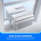 Midea 12,000 BTU Smart Inverter U-Shaped Window Air Conditioner with MShield Air Ionizer, WiFi, Matter & Voice Control