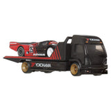 4-Vehicle Hot Wheels Premium Collector Display Set – 3 Cars & 1 Team Transporter, 1:64 Scale