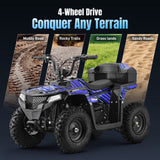 Arshin 40cc 4-Stroke Gas Youth ATV, All-Terrain 4 & Wheelers, 25 Miles Range