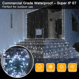 108 ft Outdoor Christmas String Lights, 200 LED Plug-In Lights with 8 Modes