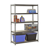 48"W x 18"D x 72"H 5 Shelf Heavy Duty Metal Muscle Rack Garage Shelving Storage