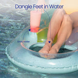 Funsicle Relaxing Lounge 5.25 ft Inflatable Pool Float with Pillow, Armrests & Cup Holder