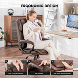 Mainstays Executive Ergonomic High Back Leather Chair