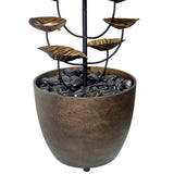 CGH Cascading Leaves Fountain, 5Ft H Garden Leaves Fountain