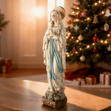 15" Virgin Mary Praying Statue, Catholic Resin Blessed Mother Figurine
