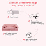 13-Piece INFANS Modular Kids’ Play Couch – Convertible Foam Fort-Building Sectional Sofa