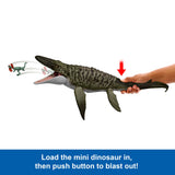 Jurassic World Rebirth Bite 'N Blast Mosasaurus Action Figure Toy