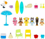 Bluey Beach Figure & Accessory Multipack Set – 6 Poseable 2.5–3" Characters & 15 Accessories
