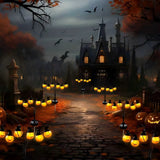 4 Pack Halloween Solar Pumpkin Stake Lights – 24 LED Swaying Jack-O'-Lantern Pathway Lights