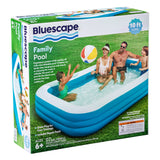Bluescape 10 ft Rectangular Family Inflatable Swimming Pool, 272 Gallon Backyard Pool