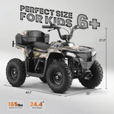 HOVER HEART XW-A19 40cc 4-Stroke Gas Youth ATV with 2-Speed Control, Disc Brakes