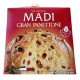 Madi Gran Panettone Italian Holiday Cake with Raisins &amp; Candied Citrus, 2.2 lb.