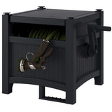 Suncast 100 ft. Hose Hideaway Garden Hose Reel Storage – Durable Resin Hose Organizer