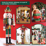 12" Wooden Nutcracker Soldier – Sword, Movable Jaw & Gift Box