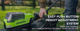 Greenworks 80V 21-Inch Brushless Self-Propelled Lawn Mower – Poly Deck Cordless Mower with Two Batteries and Charger