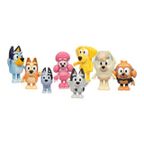 8-Pack 2"–2.5" Bluey Neighborhood Friends Articulated Character Figures – Exclusive Set