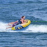RAVE Sports Getaway 2-Person Pontoon Towable Tube, 510 lb Capacity with Skim-Fast Bottom