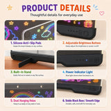16" LED Drawing Board with 10 Color Modes, 9 Brightness Levels & Rechargeable Battery