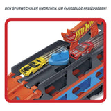 3-Car Hot Wheels Speedway Hauler – 6 ft. Convertible Race Track, Dual Launcher & 22-Car Storage