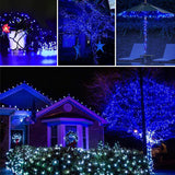 52.3 ft Solar String Lights, 160 LED Outdoor Fairy Lights with 8 Modes