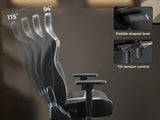 Eureka Hyper Python II Gaming Chair with 4D Gyro-Tech Lumbar Support
