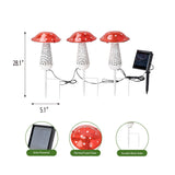 Mainstays Solar Mushroom Landscape Lights, 3-Pack Garden Stakes