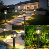 ExcMark 10 Pack Solar Pathway Lights – Warm White LED Landscape Lights