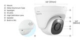Reolink 2TB NVR PoE Security System w/ 4-Dome + OMVI Panoramic PTZ Camera
