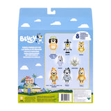 8-Pack 2.5"–3" Bluey Family Dress Up Fun Articulated Figures – Bluey, Bingo & Family