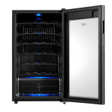 Arctic King Premium 34-Bottle Standard Wine Cooler, Glass Door