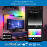Artika Fitch Smart Foldable LED Floor Lamp, 8 Color Modes