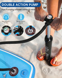 Naipo Inflatable Stand Up Paddle Board Set, 10' x 30" x 6" with SUP Accessories