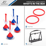 EastPoint Sports Americana Lawn Darts Classic Family Game with 4 Soft-Tip Darts, 2 Target Rings