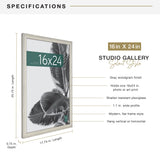 MCS Studio Gallery Picture Frame, MDF Poster Frame with Plexi Front