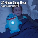 Star Belly Dream Lites Snuggly Shark Plush Night Light with 6-Color Rotating Star Projector