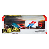 Hot Wheels Premium Collector Display Set – 3 Cars & 1 Team Transporter, 1:64 Scale
