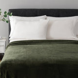 Berkshire Blanket Herringbone Plush VelvetLoft Blanket, All-Season Soft Bed Blanket