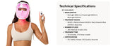 iRESTORE Illumina LED Red Light Therapy Face, Neck and Chest Mask Set