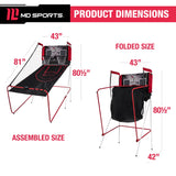 MD Sports Best Shot 2-Player Indoor Arcade Basketball Game with Electronic Scoring