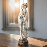 15" Virgin Mary Praying Statue, Catholic Resin Blessed Mother Figurine