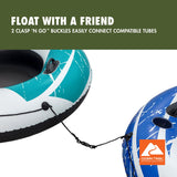 Ozark Trail Rapid Rider Single River Tube 48" with Mesh Seat, Backrest & Cup Holder