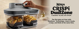Ninja CRISPi DualZone Glass Air Fryer – 2-Basket Cooking, 8-qt. CRISPi Boost